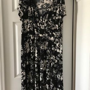 Alfani Plus Size Black/White Dress